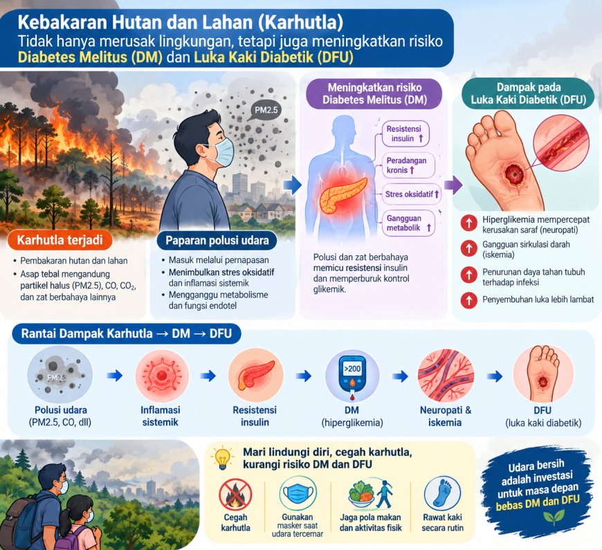 Kabut Asap dan Luka Kaki Diabetik: Ancaman yang Sering Terabaikan